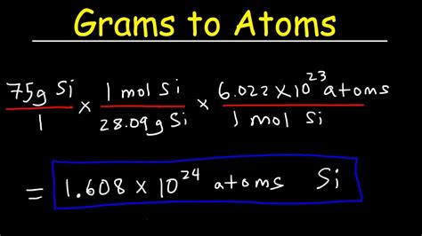 g to atoms|atoms to g formula.